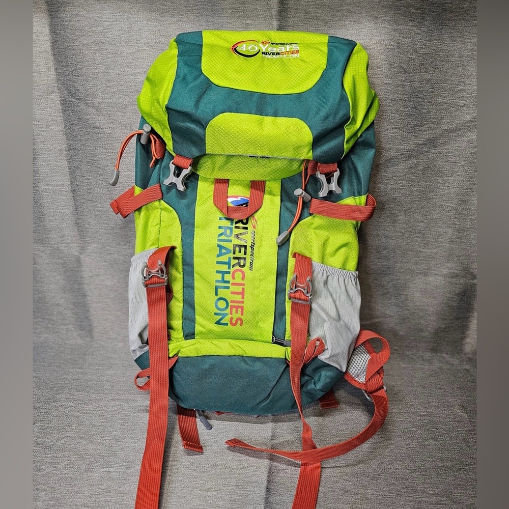 Vibrant Green and Teal Backpack